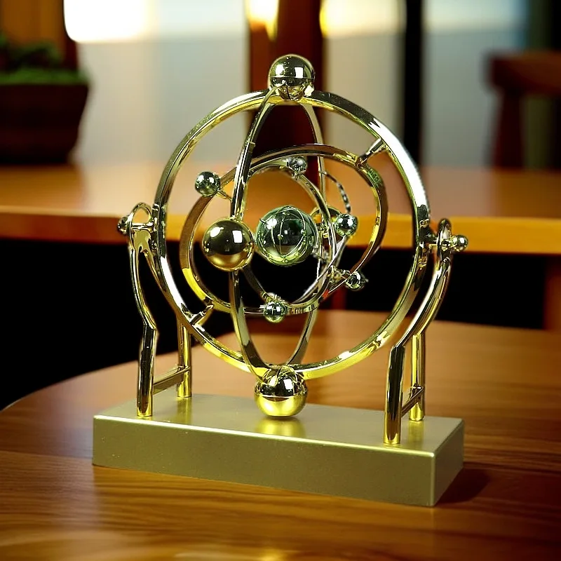 Solar System Orrery - Rotating Solar System Desk Decor, Swinging