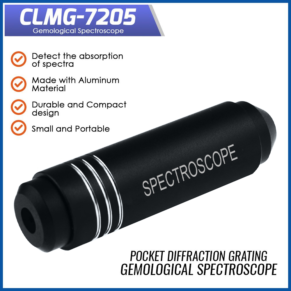 Spectroscope Handheld - Durable Diffraction Spectroscope Grating Gem Tool