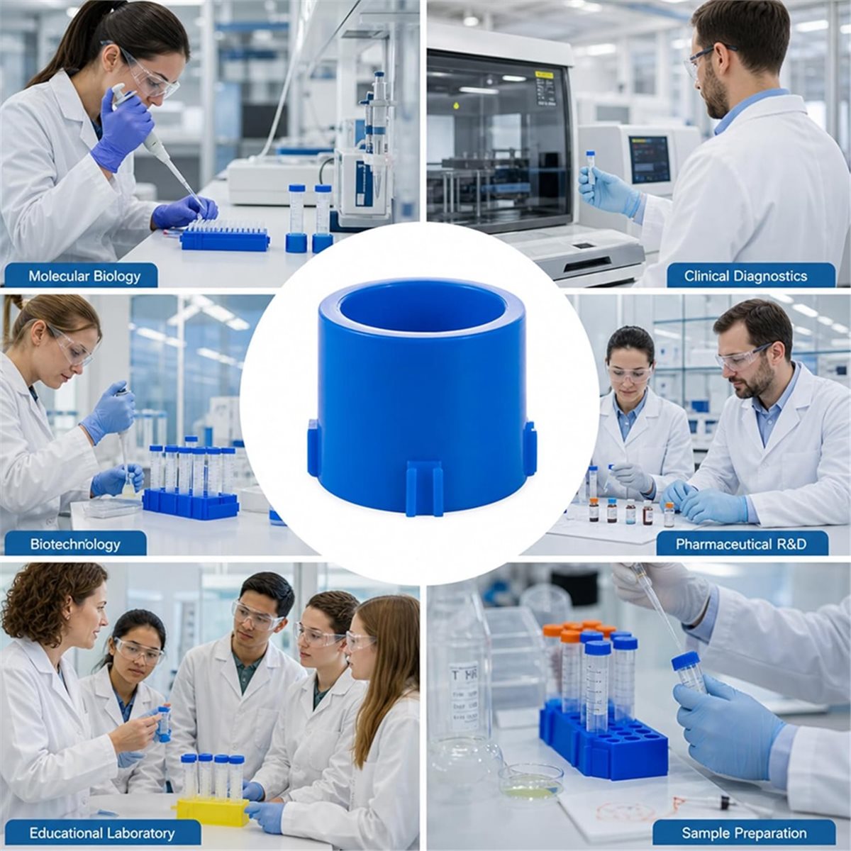 Hobby Science Lab - A1381K Centrifuge Tube Rack, Plastic Conical