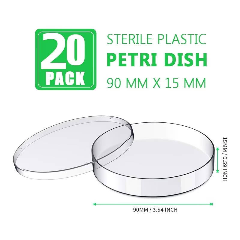 Cost: 20 plastic petri dishes  - огляд і ціна Science Experiment