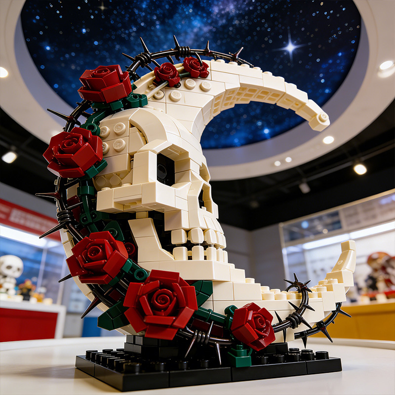 439PCS Moc Dark Moon Skull Flo - огляд і ціна Solar System Orrery