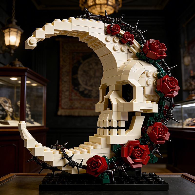 439PCS Moc Dark Moon Skull Flo - огляд і ціна Solar System Orrery
