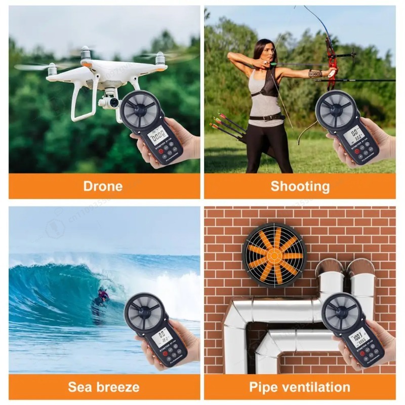 BT-100 Digital Anemometer Hand - огляд і ціна Anemometer Wind Speed