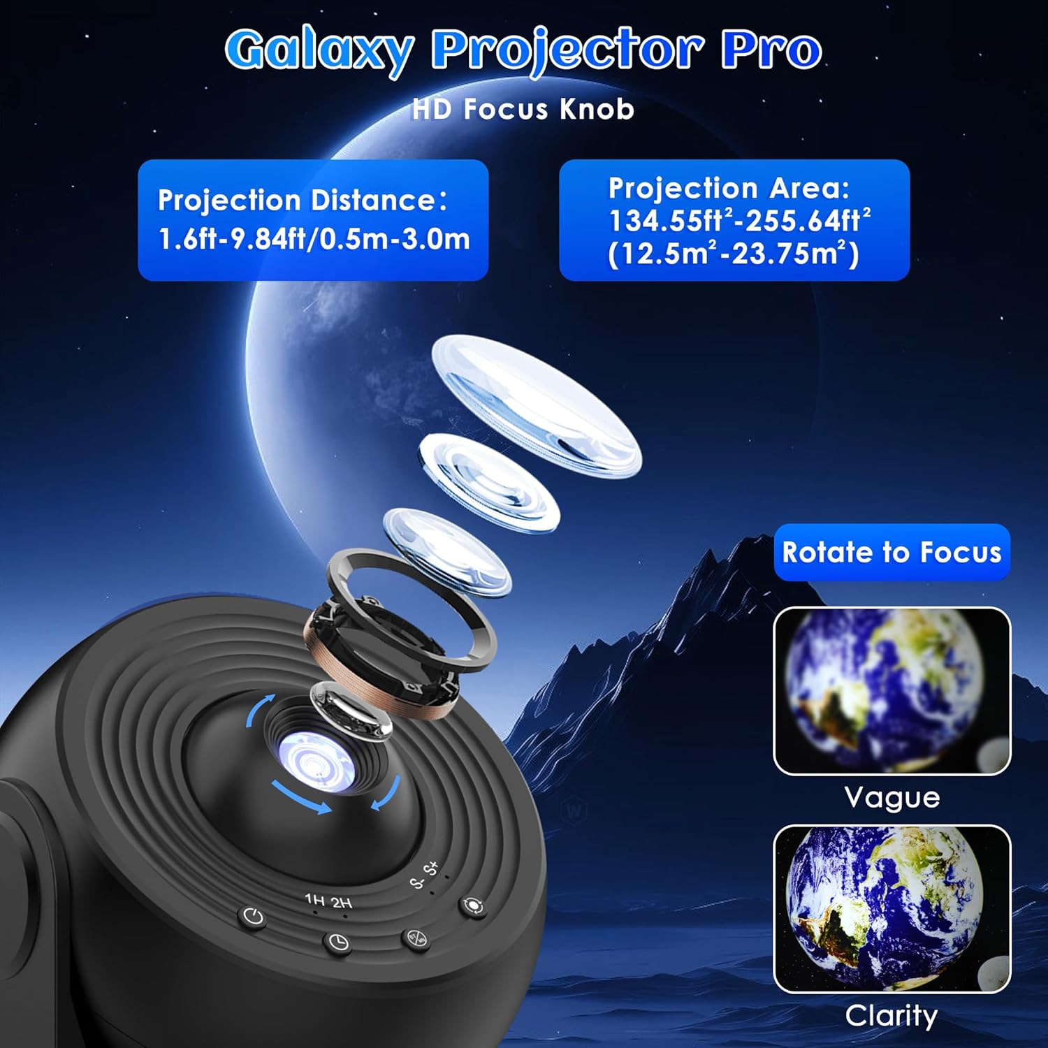 Star Projector Galaxy Pro Nigh - огляд і ціна Planetarium Projector Home