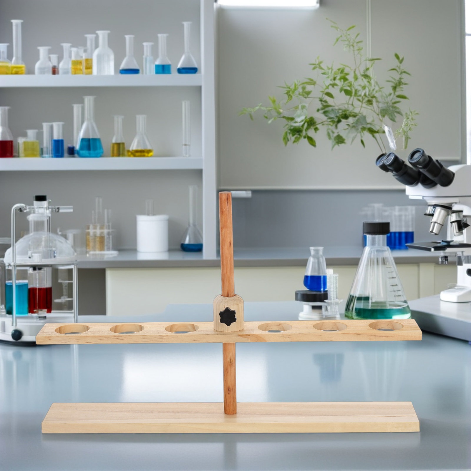 6 Hole Wooden Adjustable Chemi - огляд і ціна Science Experiment